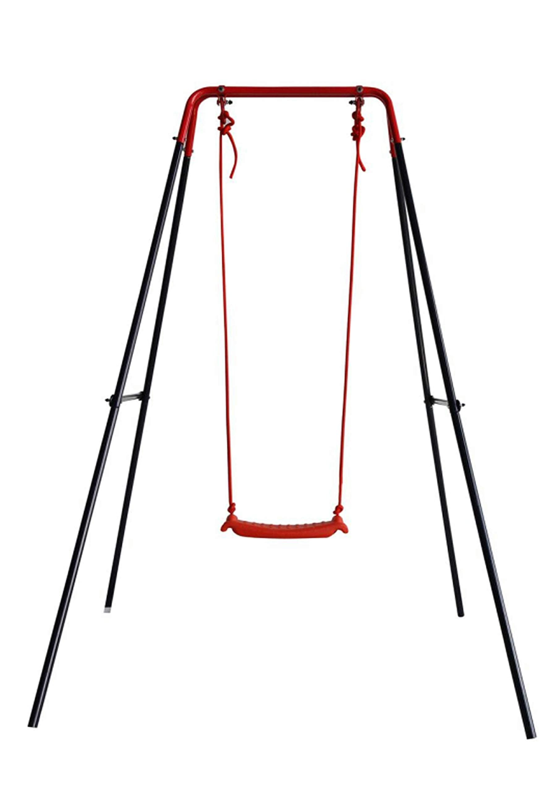 Izzy Schaukelgestell Schaukelgerüst Gartenschaukel Einzelschaukel aus Metall Maße: 152x152x185 cm Tragkraft 50 kg Kinder Garten Outdoor