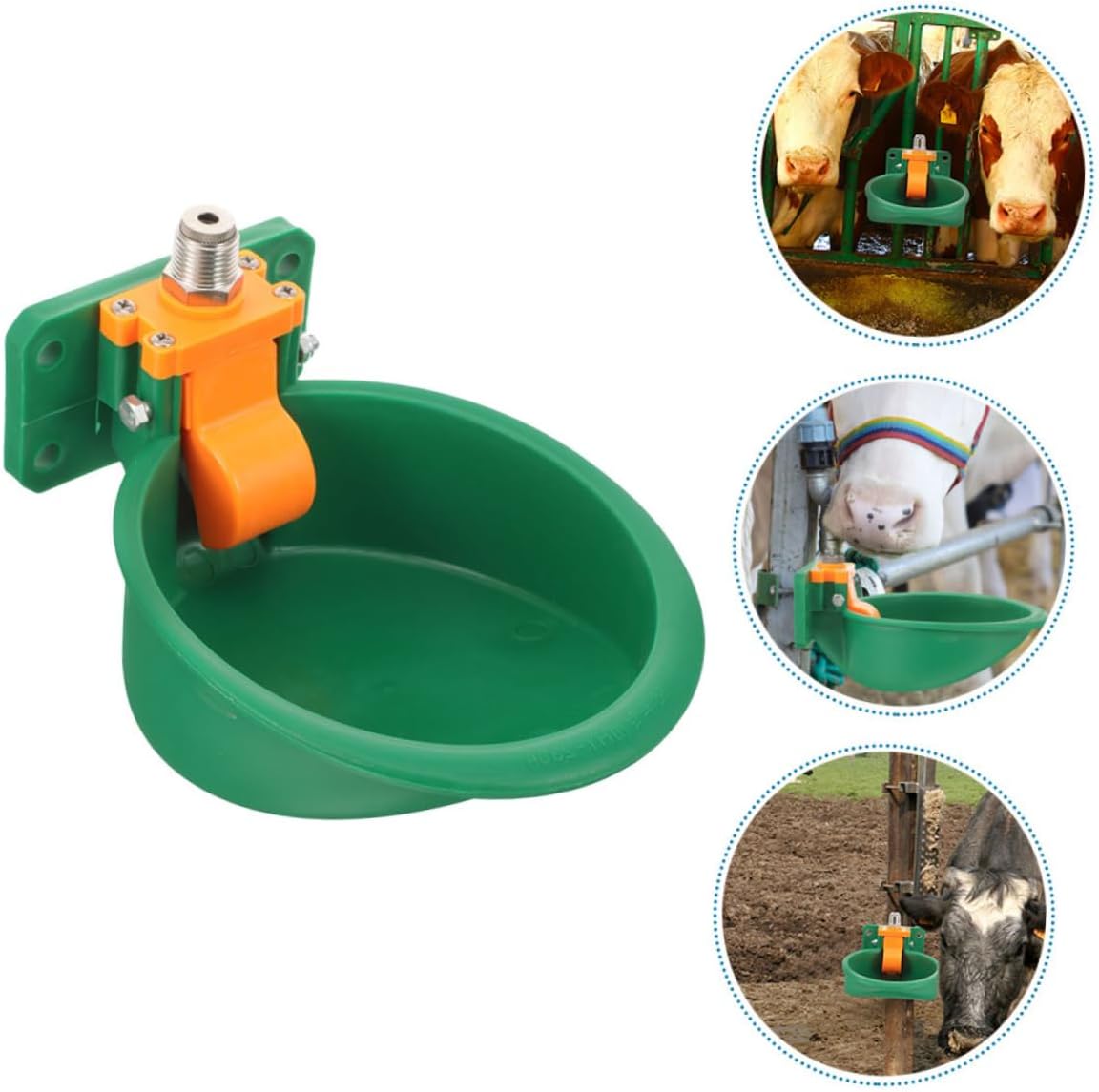 Toyvian 2pcs Automatic Farm Animal Waterer Sheep Water Bowls Plastic Livestock Water Trough Goat Cattle Sheep Bowl Barn Animal