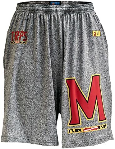 Fit 2 Win Maryland Terps Heathered Gray Sublimated Short, Medium