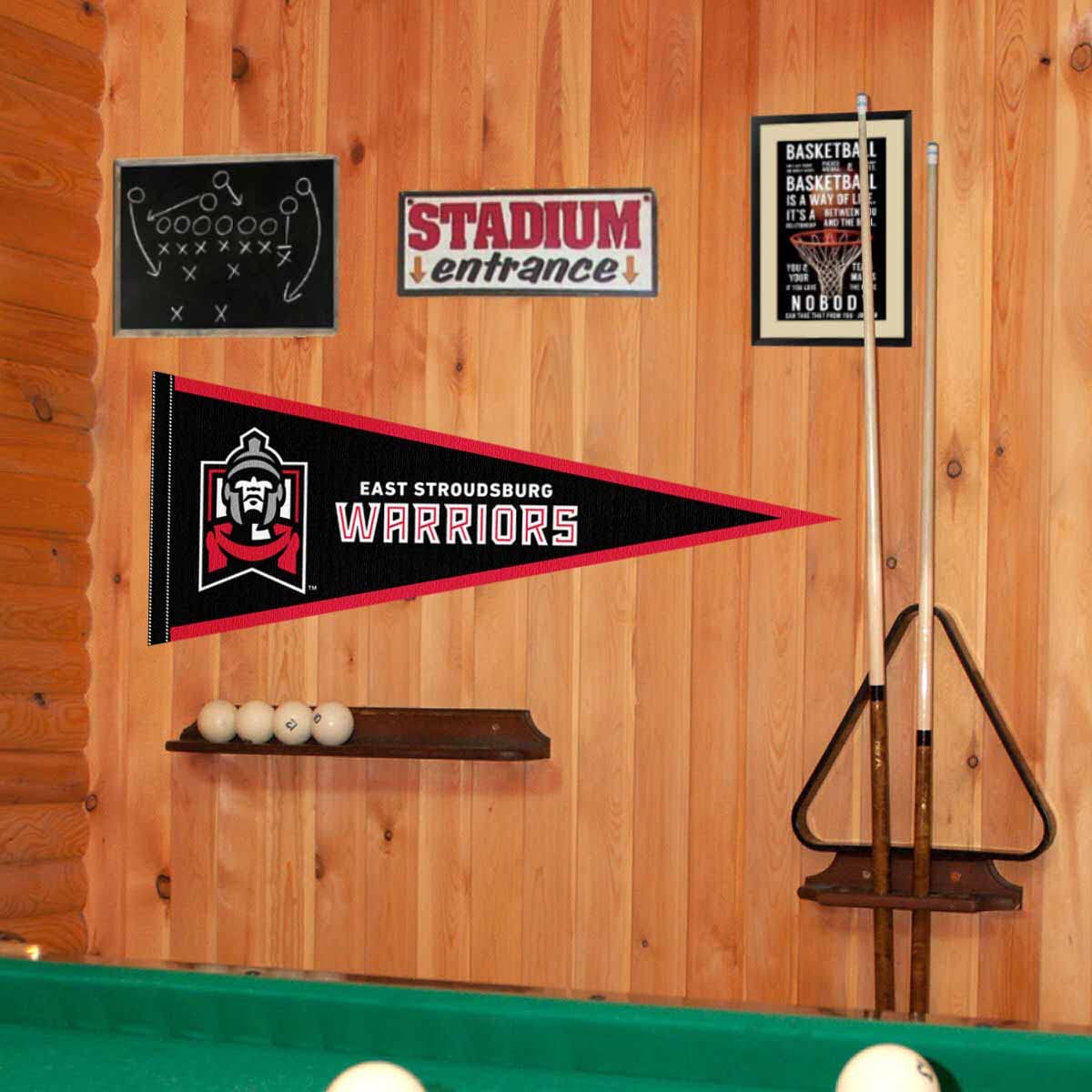 College Flags & Banners Co. East Stroudsburg Warriors Pennant