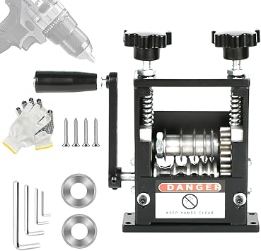 Manual Wire Stripper Machine, Drill Powered Wire Stripping Machine with 6 Channels & 5 Blades for 0.12" to 0.67" Scrap Copper Wire, Hand Crank Wire Stripper Tool for DIY Cable Copper Wire Recycling