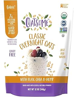 28 Low-Calorie Meal Prep Lunch Recipes That Keep You Full 163 Oatsome Organic Overnight Oats with Chia, Flax, & Hemp, Gluten-Free Oatm...