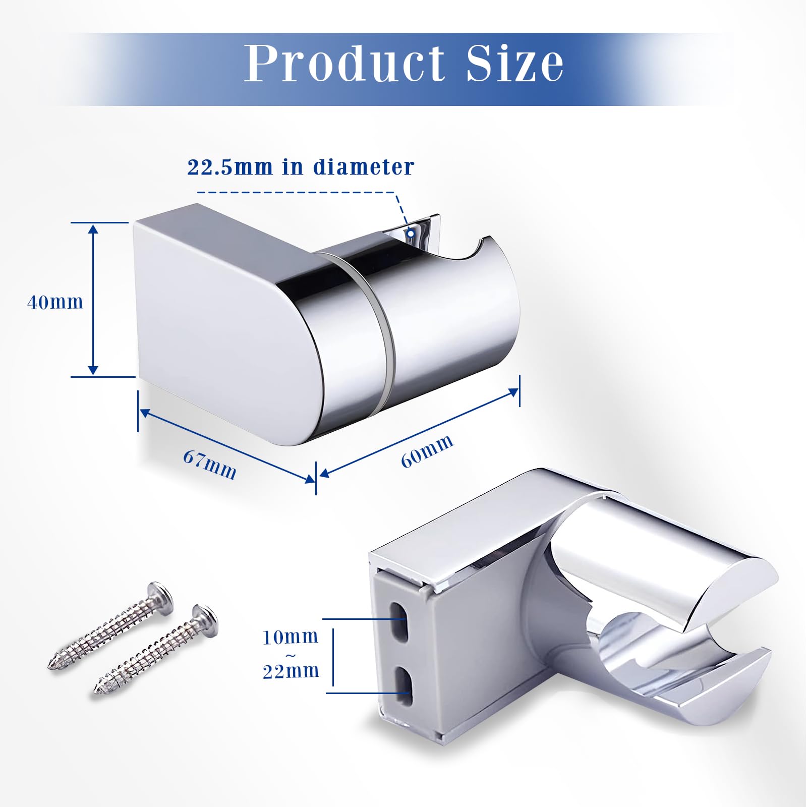 Bagno Doccia A Mano Testa Di Montaggio Parete Staffa Supporto Montato 24 Millimetri