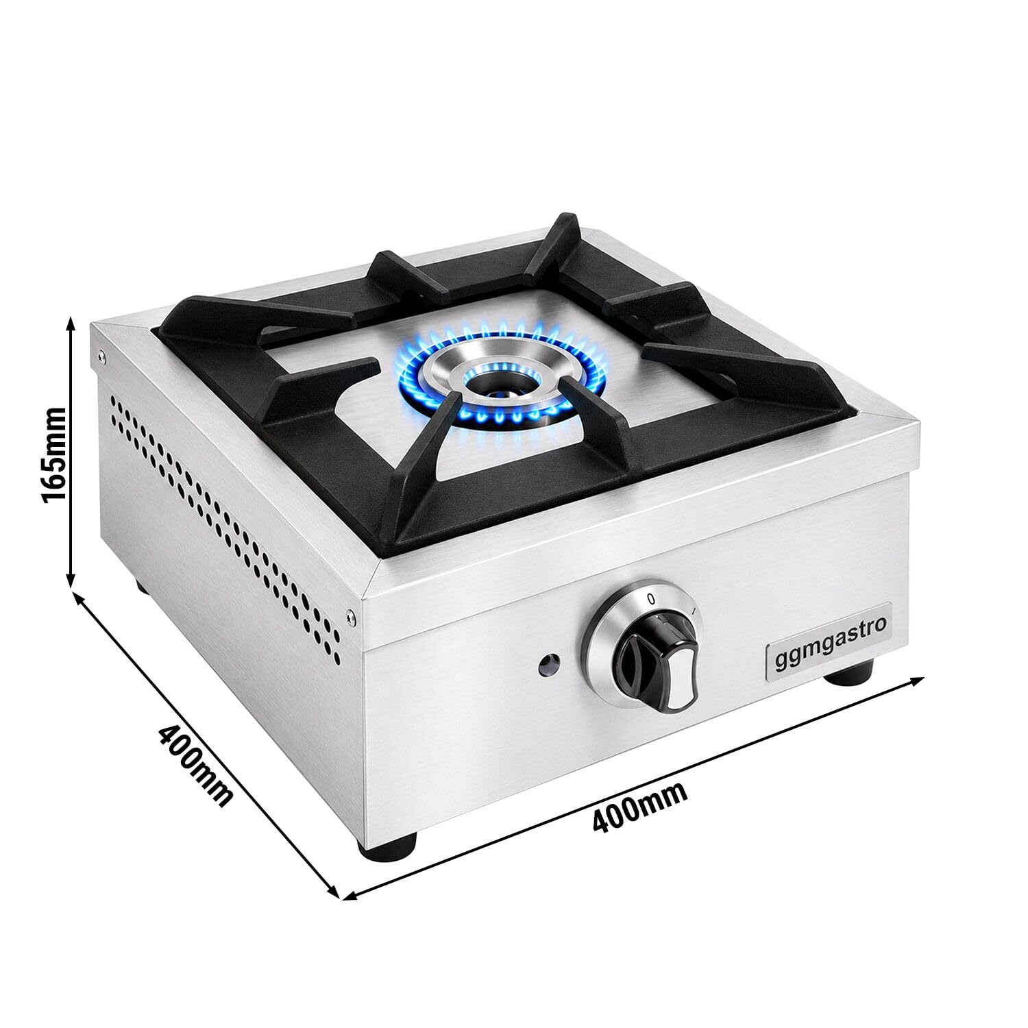 GGM Gastro | GHTC1 | Gasherd - 5,5 kW - 1 Brenner