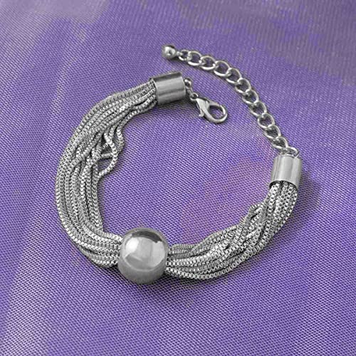 Zu trocken, geometrie raumkugel im central park Dick kette juwelenverzierte halskette und ketten kette armband, schmuck gegen frauen und mädchen (Armbänder-Silber)