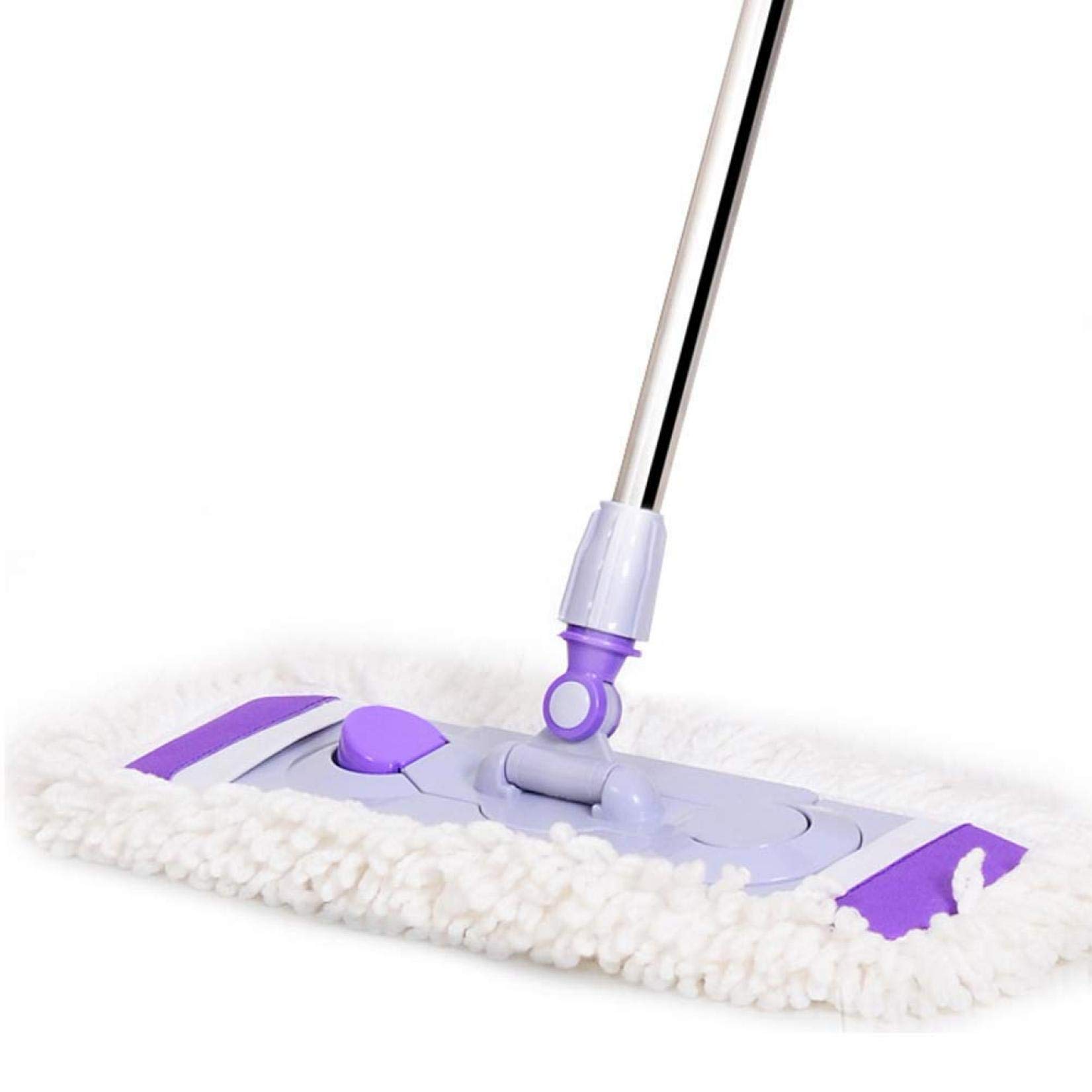 Kit de Limpieza de Suelos, fregona Extensible con toallitas Planas Reutilizables para Limpieza en seco y húmedo de Todo Tipo de Suelos Vision