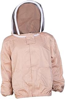 MERIGLARE Jaqueta de Apicultor Jaqueta de Apicultor com Véu de Esgrima, com Chapéu, Terno de Equipamento para Trabalho de Campo de Apicultor, Jaquetas de