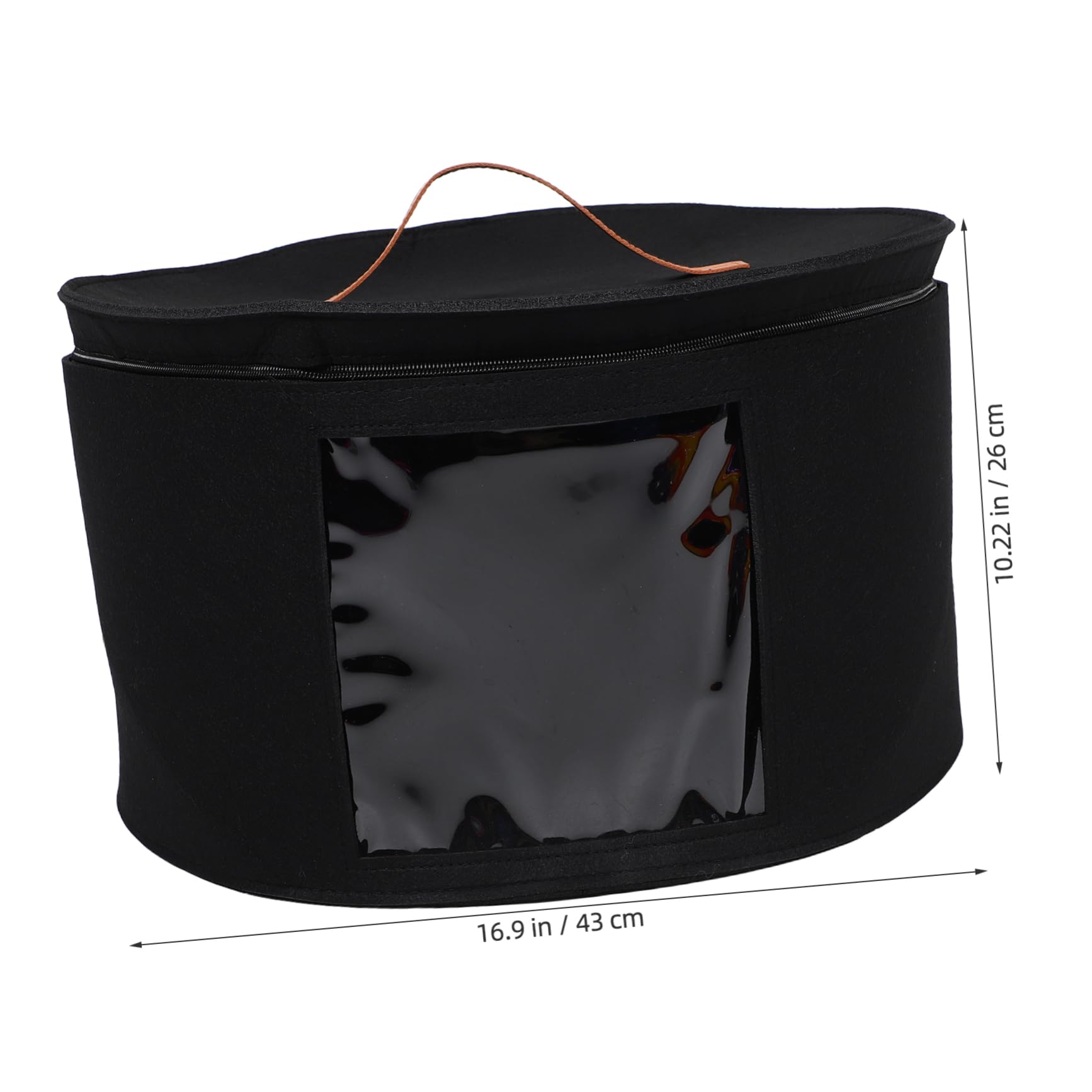Zerodeko Box Hat Box Hat Storage for Women Cowboy Hat Holder Hat Organizer for Women Hat Travel Case for Baseball Caps Hat Organizers Hat Carrier Hat Holder for Travel Black Polyester