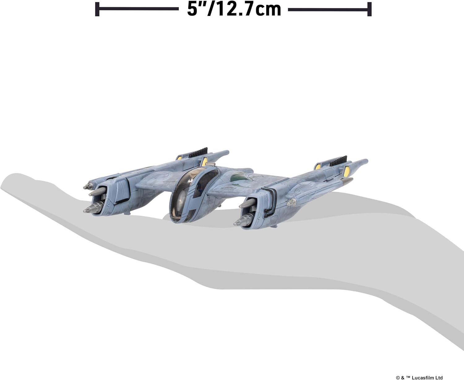 Star Wars Micro Galaxy Squadron Magnaguard Starfighter - 5-inch Vehicle with 1-Inch Micro Figure Accessory - Image 4