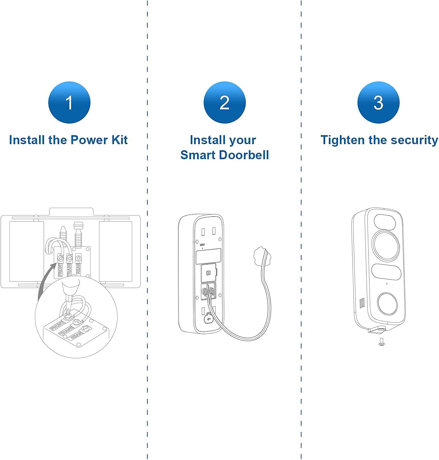 Cheapest 🛒 WiFi Video Doorbell Camera, Wireless Smart Doorbell with Power Kit,1080P HD, 2-Way Audio, Motion Detection, Night Vision,No Monthly Fees,Compatible with Alexa and Google Home