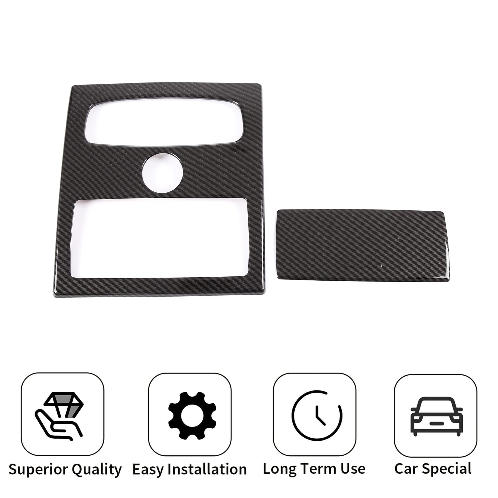 Adhesivo de plástico ABS para luces de lectura delantera y trasera para Ford Ranger Wildtrak 2015-2021 (cubierta delantera de luz de lectura)