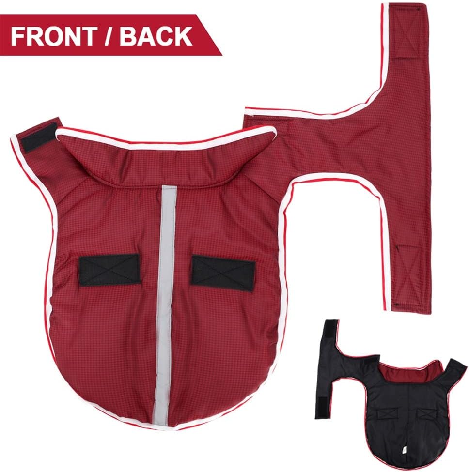 Pet Clothes Reflective Dog Jacket Winter Warm Outdoor Pet Coat Vest for Medium Large Dogs Coat Labrador Greyhound (A 4XLcode)