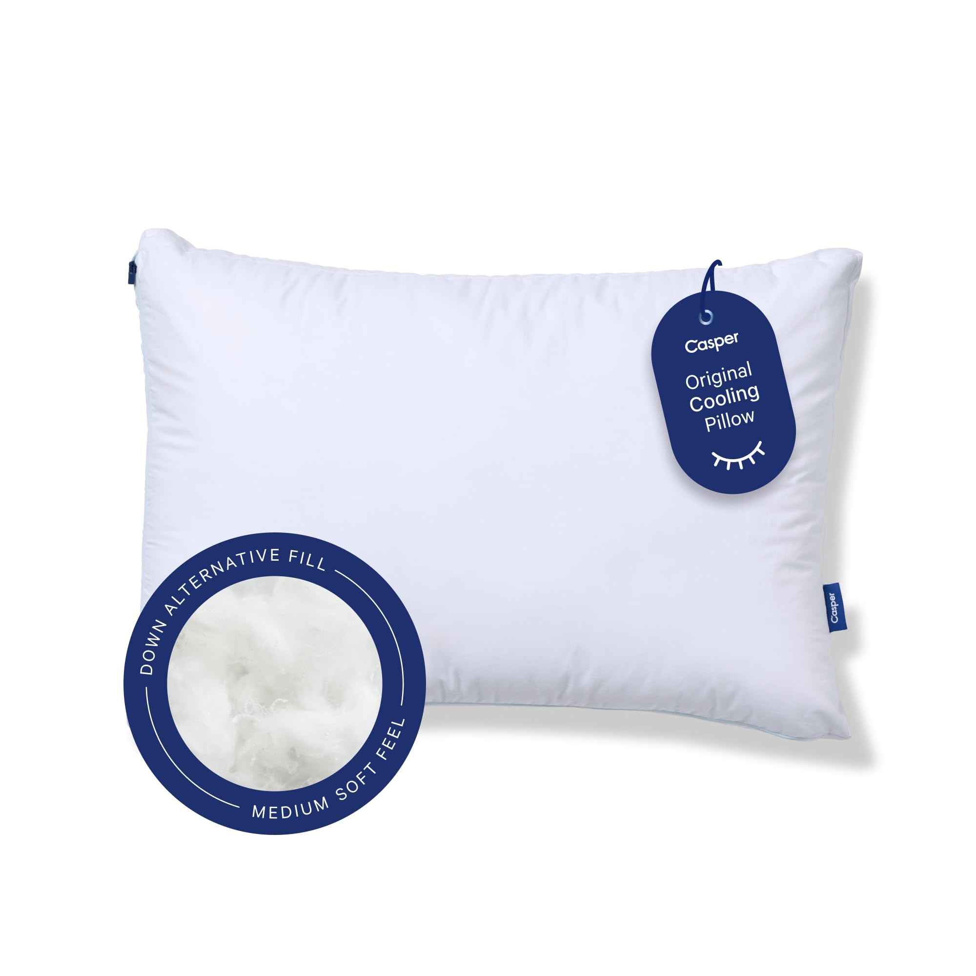 Casper Sleep Original Cooling Pillow – King Down-Alternative Bed Pillow