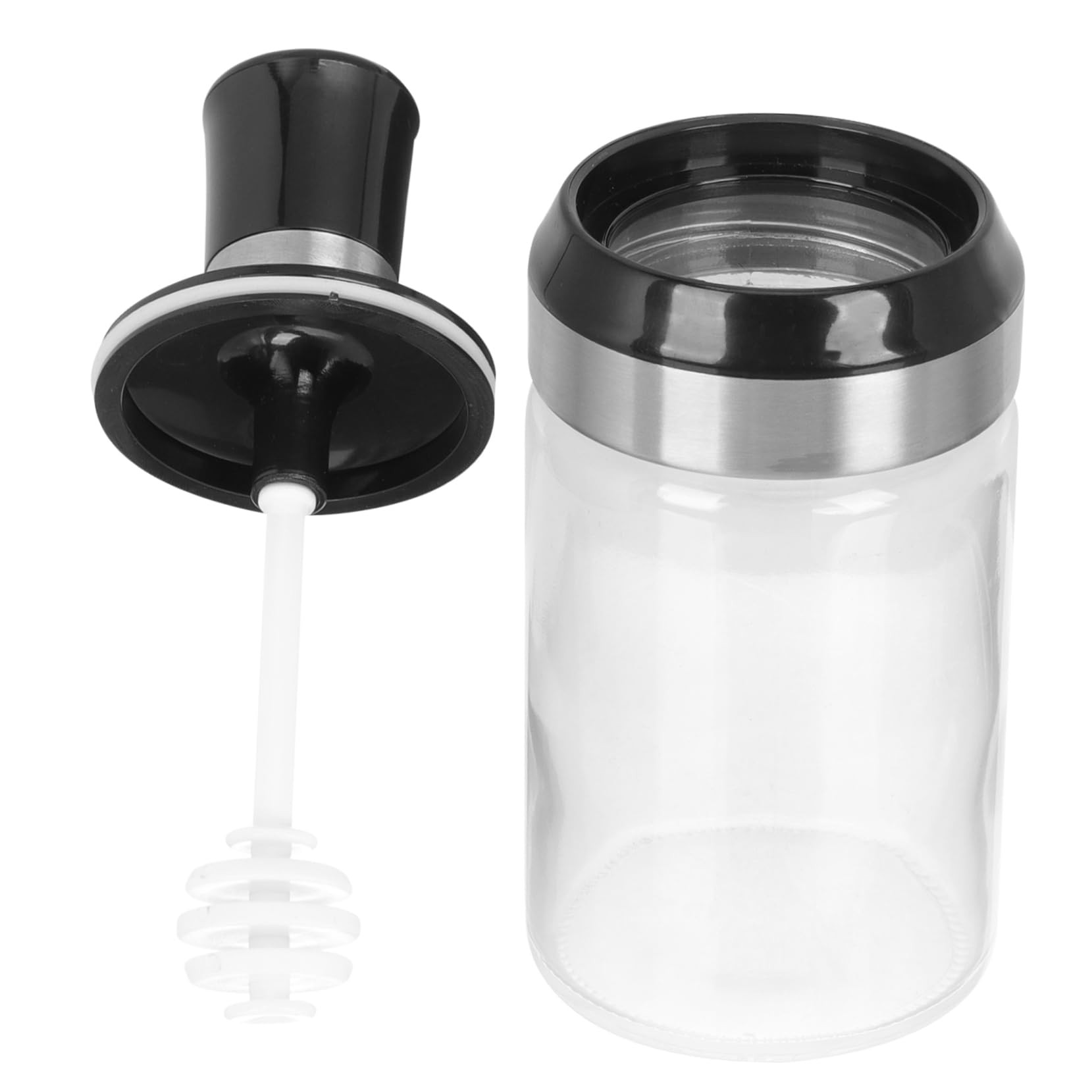 SHOWERORO Honey Storage Jar Spoon Honey Bottle Lids for Home Kitchen Seasoning Bottle