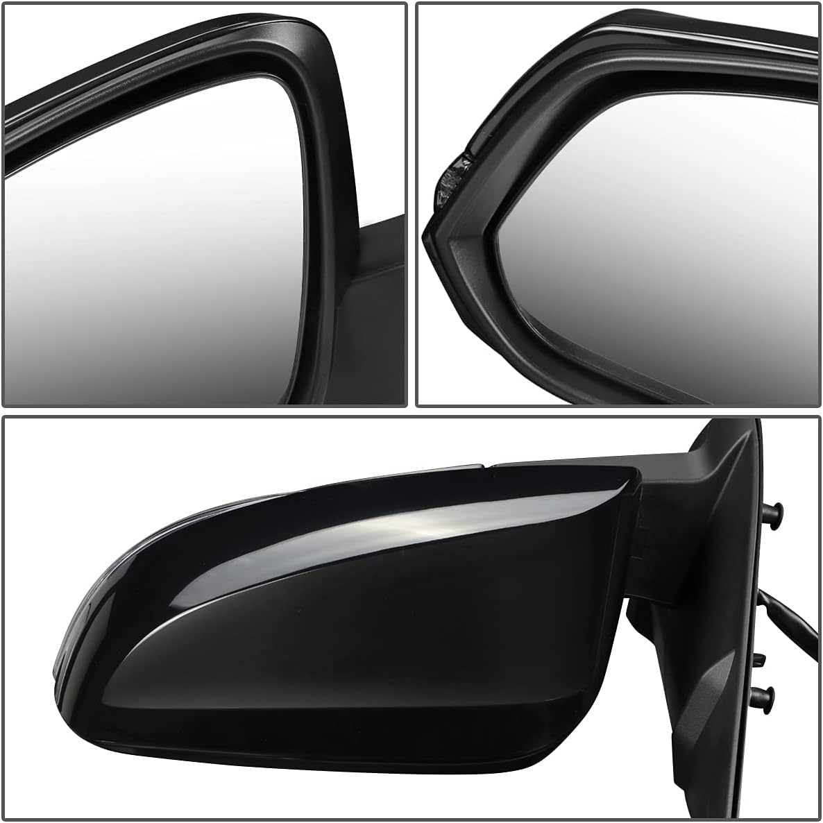 Auto Dynasty TO1320349 Factory Style Driver Left Side Mirror - Manual Folding | Power Adjust | Heated Glass | Turn Signal - Compatible with Toyota Tacoma 16-17, Paint to Match