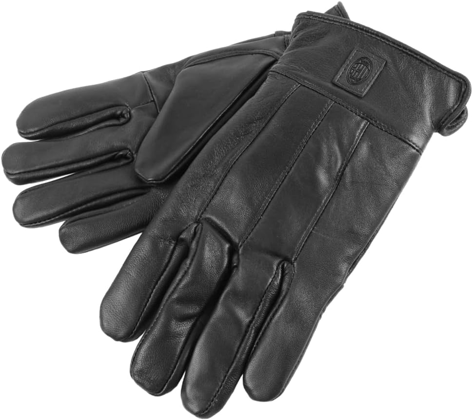 A.C. Milan Men's 143057 Leather Gloves