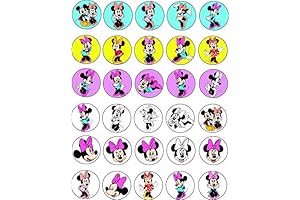Edible Minnie Mouse Cupcake Toppers: Sweeten Occasions with Disney Magic