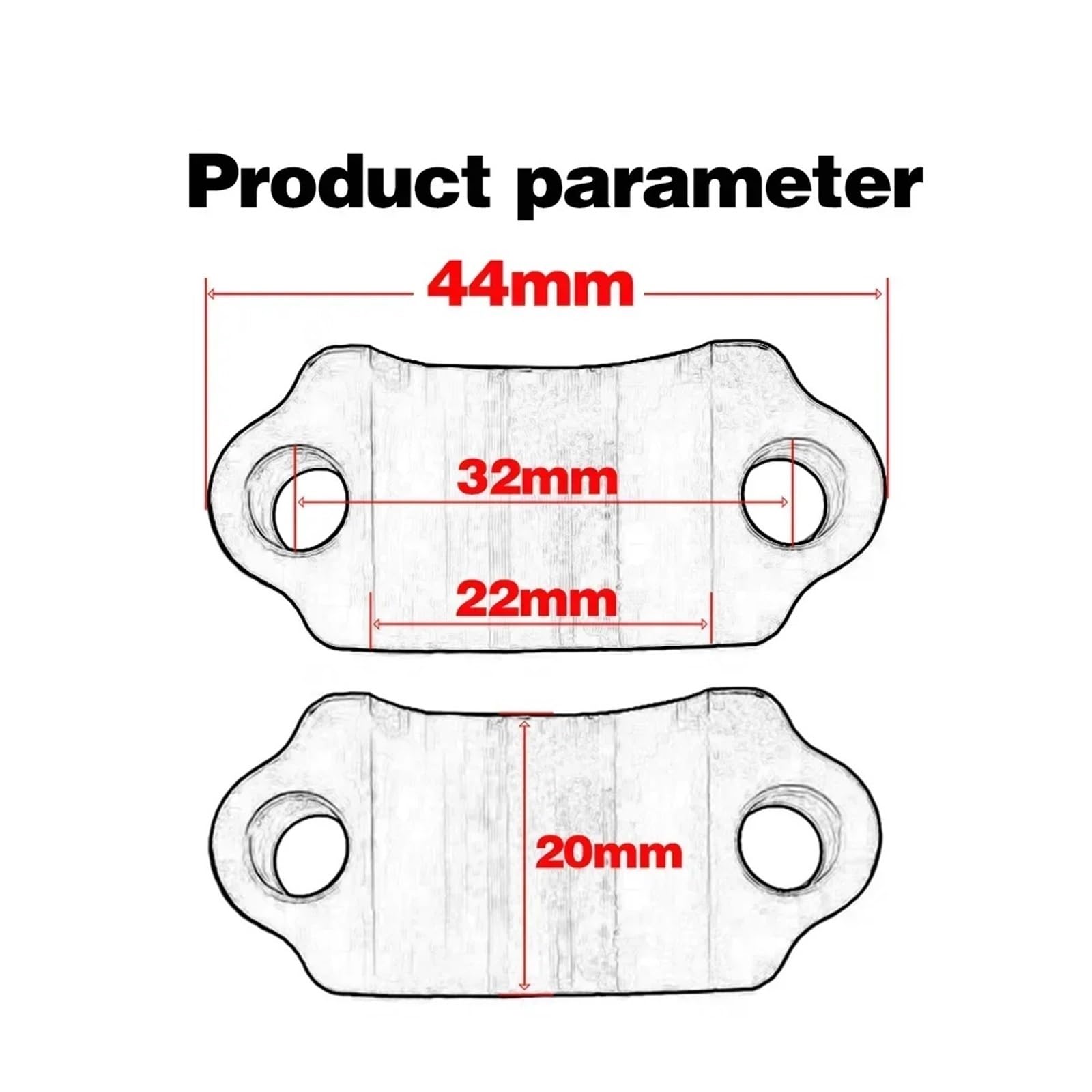 Bremsscheibenschutz Passend für KT-M 250 300 350 450 500 530 EXC EXCF SXF 65 85 SX 22MM Bremskupplungszylinder Klemmabdeckung Motorrad Frontscheibe Bremsschutz(Orange)