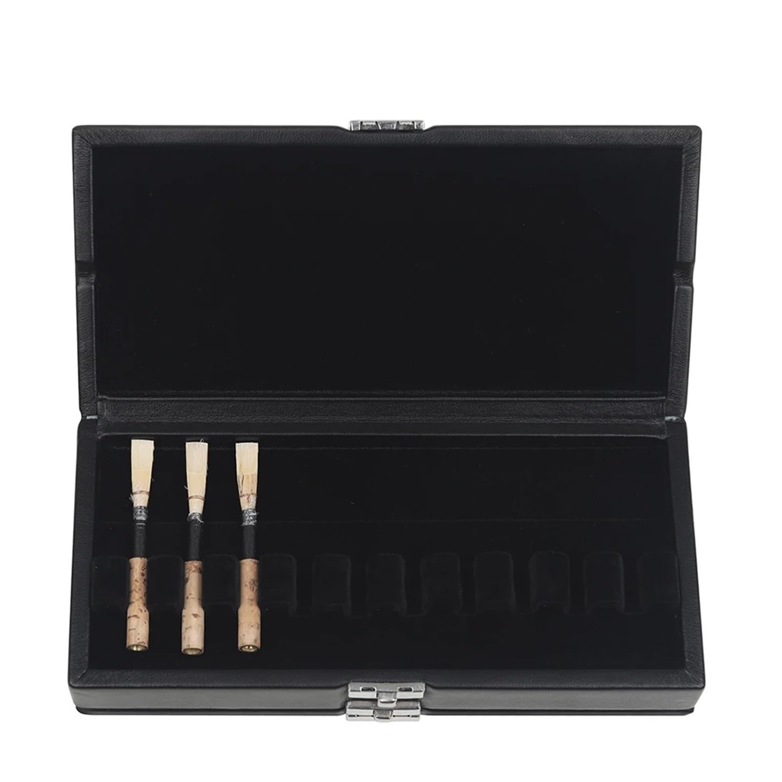 Astucci per ance di oboe Custodia in pelle for ance for oboe portatile a doppio strato nera in for Può contenere 20 pezzi Supporto for Parti for strumenti musicali
