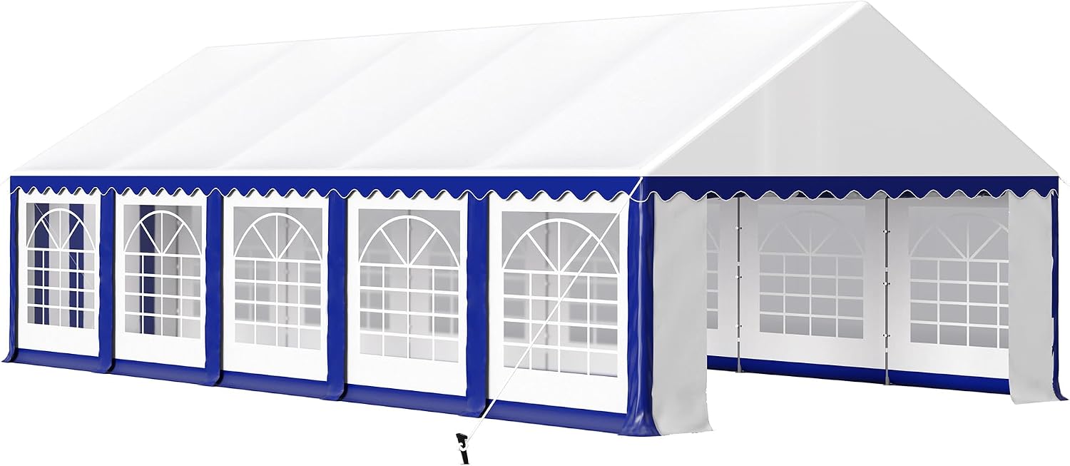 HERA'S PALACE 16'x 20' Outdoor Tents for Parties Large Canopy Tent with 8 Removable Sidewalls Heavy Duty Party Tent for Graduation Wedding and Birthday