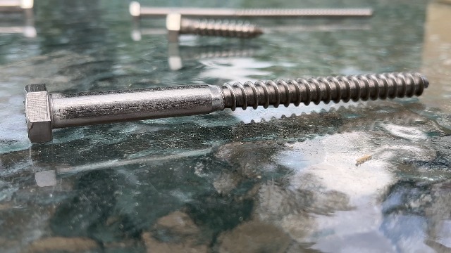 Image of Bolt Dropper 1 /2 inch x 3 inch Stainless Hex Head Lag Bolt Screws, (10 Pack), 304 (18-8) Stainless Steel Coach Bolts /Large Screws for Wood with Plain Finish by Bolt Dropper