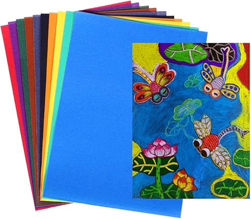 Miniatura 8 de 10 hojas de papel de arena de color, papel de lija colorido, papel de lija brillante, cartulina para graffiti, pintura al óleo, envoltura de