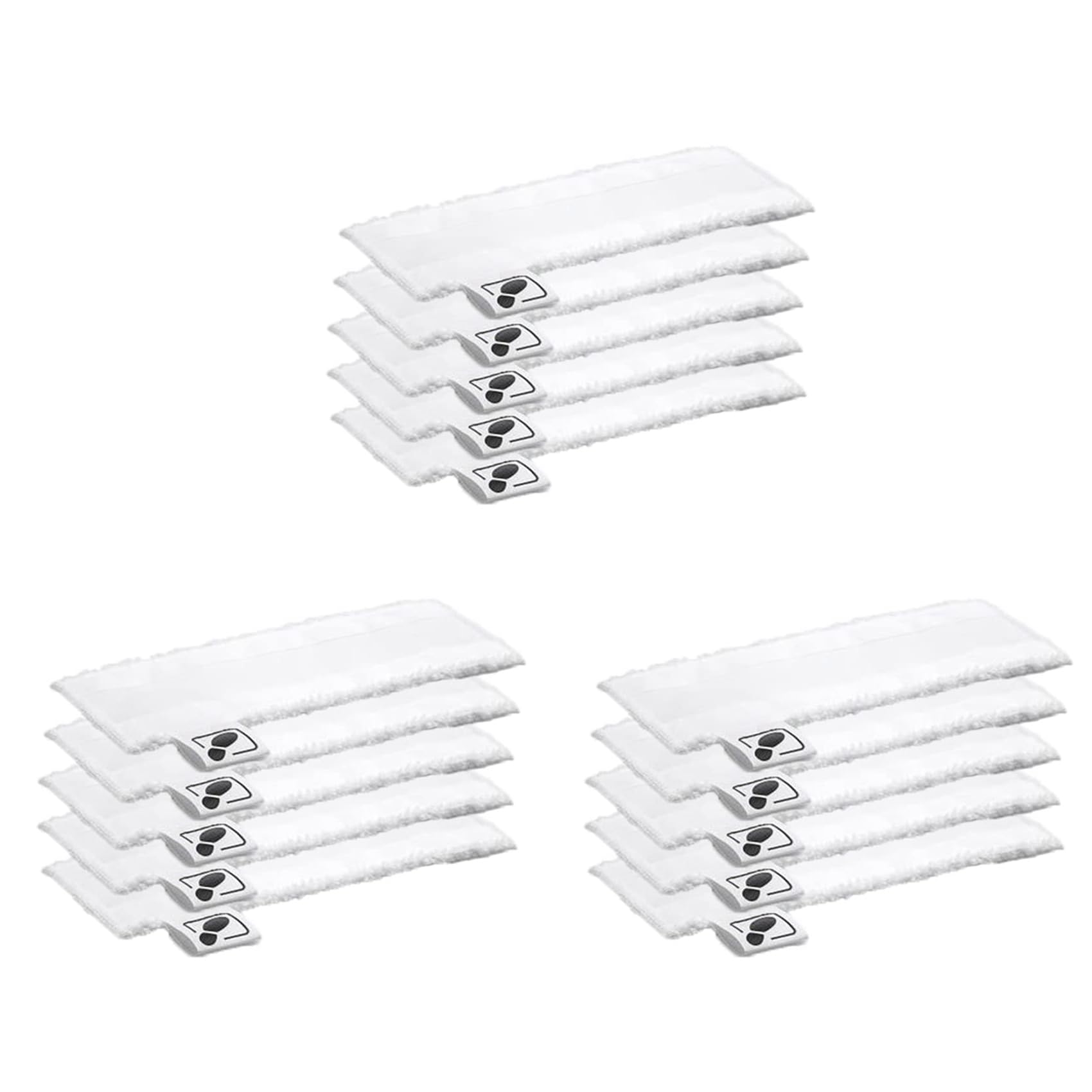 Tampons microfibre EasyFix SC2 à SC5 - Lot de 15 lingettes pour nettoyeur vapeur