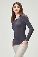 Vista 5 de DEVOPS Women's 2 Pack Thermal Long Sleeve Shirts Compression Baselayer Tops