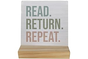 Read Return Repeat - The Perfect Reading Decor for Your Home or Office