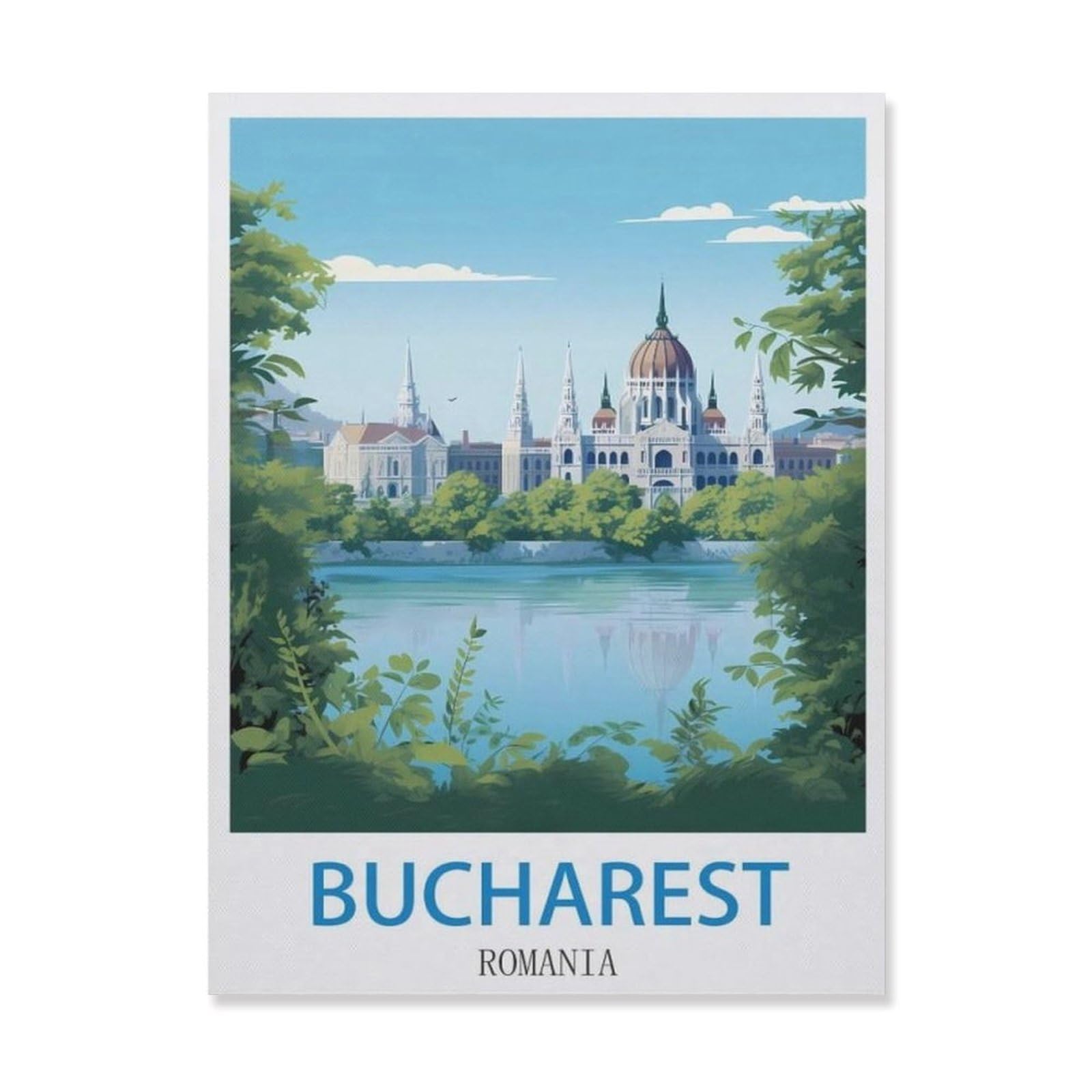 Bucharest Romania，Tin Signs,Funny Vintage Metal Sign Plaqu Poster Wall Art Kitchen Garden Bathroom Decor(15x30cm）6x12 inch-EF7