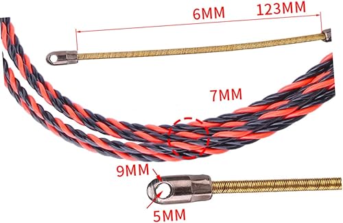 Miniatura 8 de DOITOOL Enhebrador de hilo dental, extractor de alambre, herramienta de ayuda para la instalación, alambre de pared, a través del extractor de