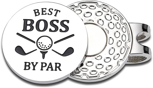 Regalos de Navidad, rellenos de calcetines para mujeres y hombres, marcador de pelota de golf, regalos para jefes para hombres y mujeres, clip de