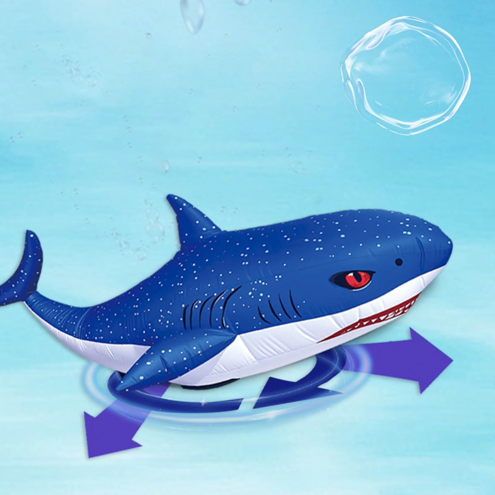 Genérico Juguete Exterior Jardín Accesorio Inflable de novedoso para Piscina y Divertido para Todas Las Edades. (Dark Blue, 180X100X70cm)
