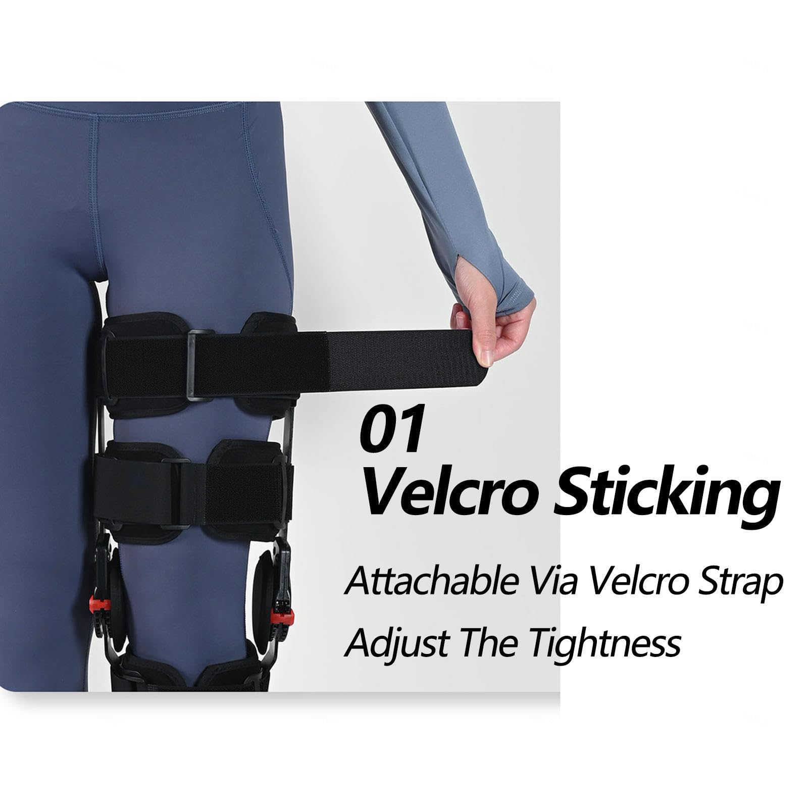 Rodillera Postoperatoria Ajustable, Marco Ajustable Bisagras, Rodillera Compresión Cremallera, Protector Rodilla Rótula Rodilla, Protector Rodilla Poscirugía, Promueve Recuperación Pierna