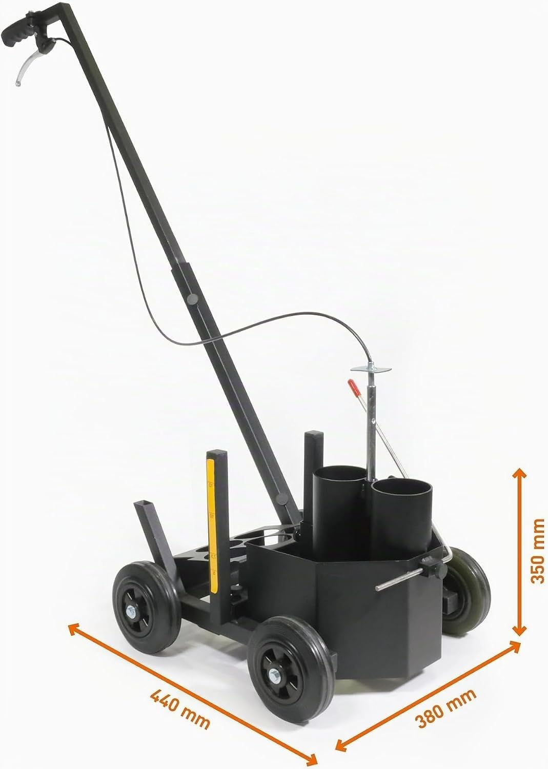 Durable Carrello traccialinee DURALINE® EasyTrack, accessorio per marcatura per bombolette spray da 750 ml, nero, 114101