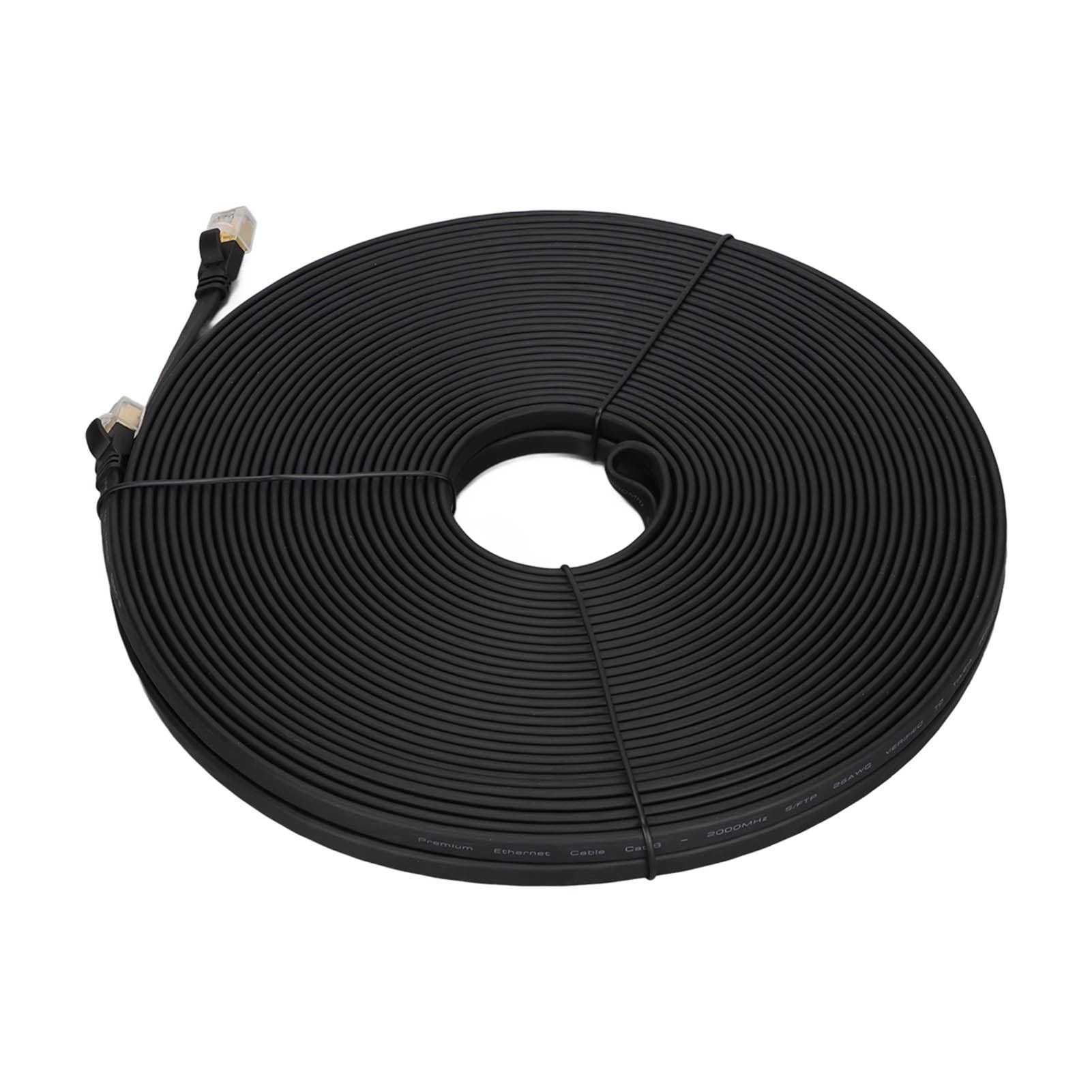 Bewinner Kabel Ethernet Cat8 40 Gb/s, 2000 MHz, Szybki, Kabel Sieciowy Internetowy o Długości 30 M do Gier //, Routera, Komputera PC, Laptopa, Danych (30M)