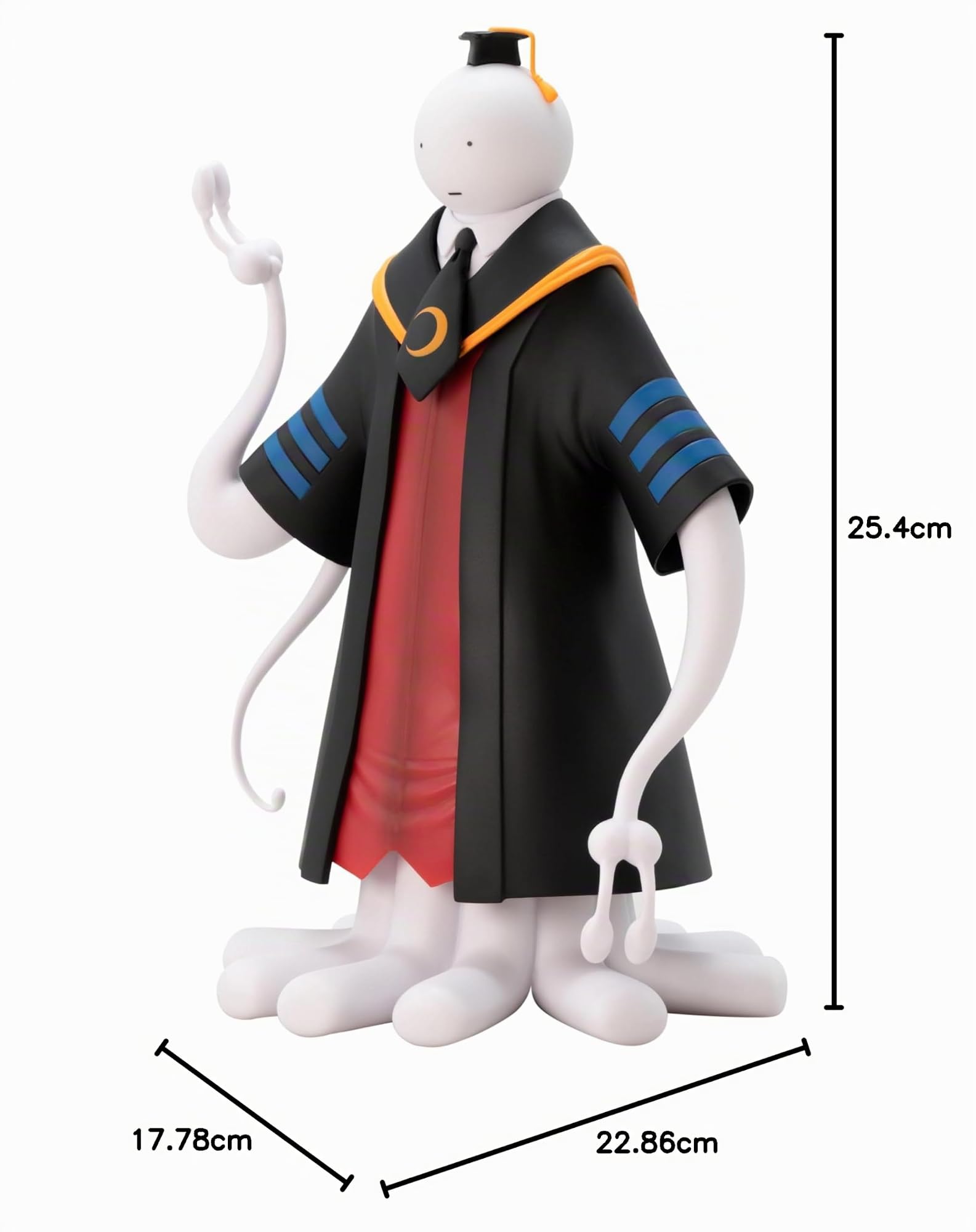 ABYSTYLE Studio – Figurine Assassination Classroom Koro Sensei Blanc – Produit Officiel – Statue Premium – Finitions Haute Qualité – Pièce de Collection
