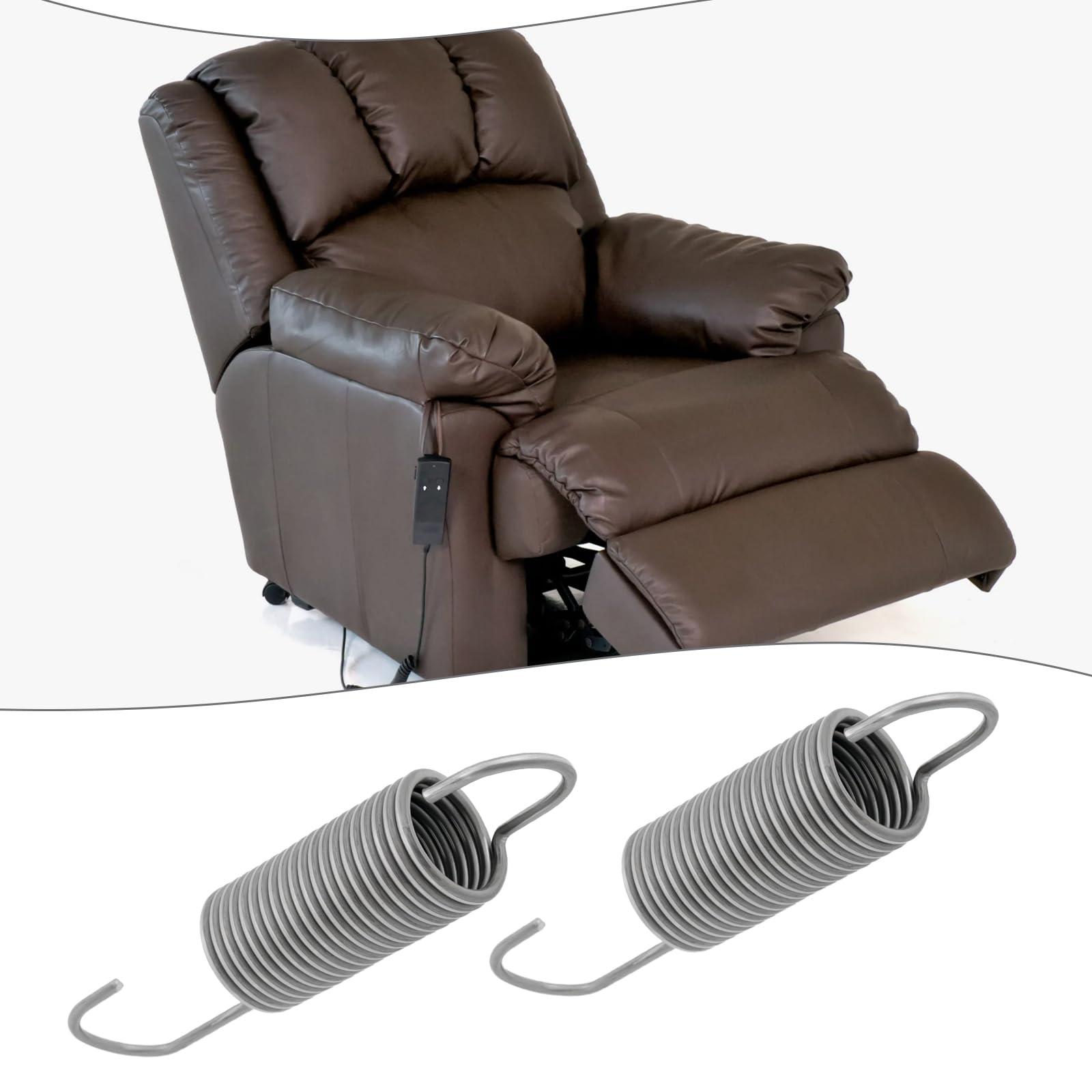Lot de 2pcs Ressorts de Rechange pour Fauteuil Inclinable 3-5/8 Pouces 304 en Acier Inoxydable pour Canapé Vélo Appareils électriques 9,2x4x1,65cm Diamètre Du Fil 0,2cm
