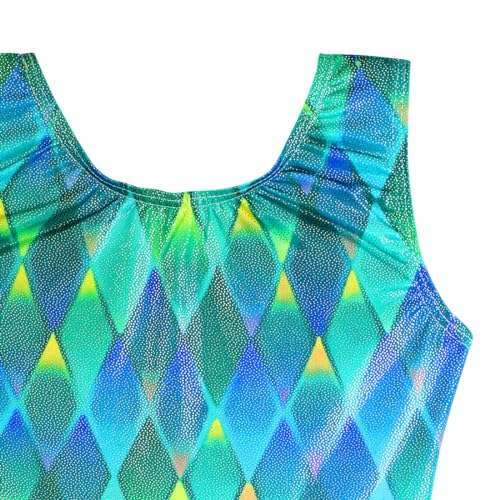 HOZIY Girls Gymnastics Leotards for Kids Tumbling Outfits Biketard Sparkle Adorable Pattern
