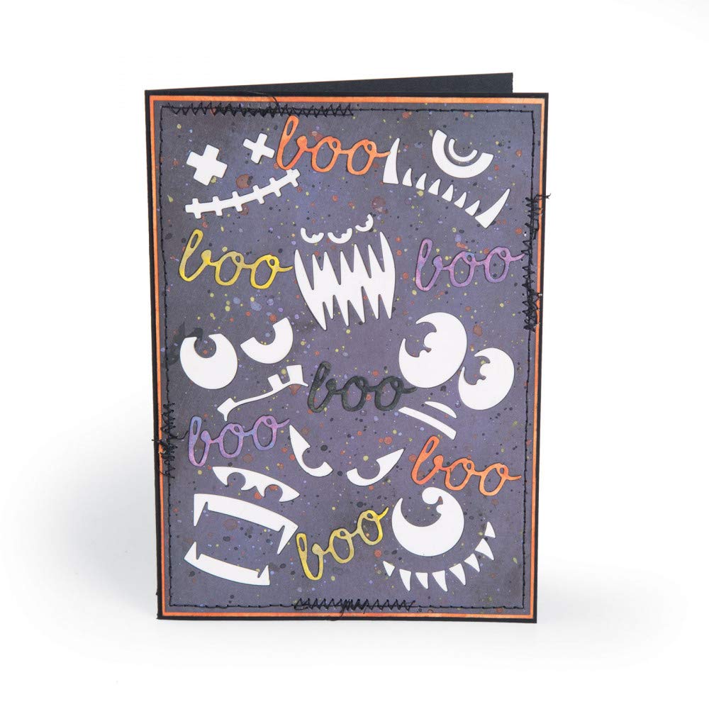 アルバム・スクラップ Sizzix Frightening Faces Tim Holtz Amazon.com: Sizzix Thinlits Dies Frightening Faces by Tim