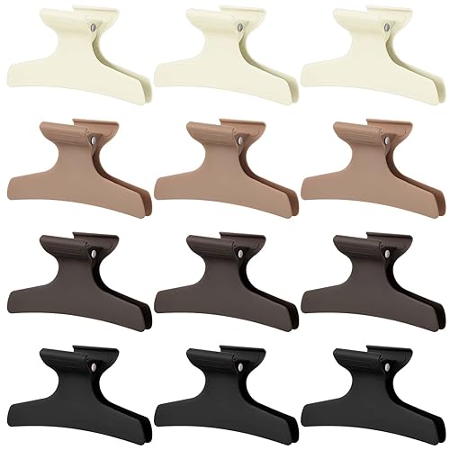 Batiyeer 12 Pcs Butterfly Hair Clips for Styling Sectioning Hair