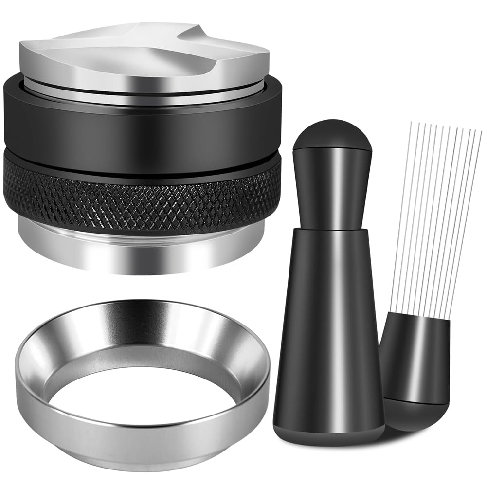 Istovo As Shown 51Mm Espresso Accessories Kit, Coffee Distributor And Tamper Leveler, Wdt Tool And Dosing Funnel Set