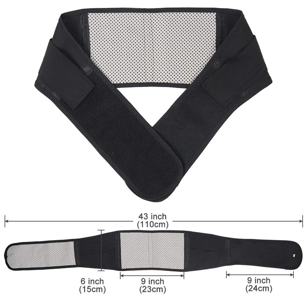 Tutore Lombare Vita Regolabile Tormalina Autoriscaldante Terapia Magnetica Cintura di Supporto for la Schiena Cintura Lombare Fascia for Massaggio Assistenza Sanitaria Uomo Donna,Supporto l