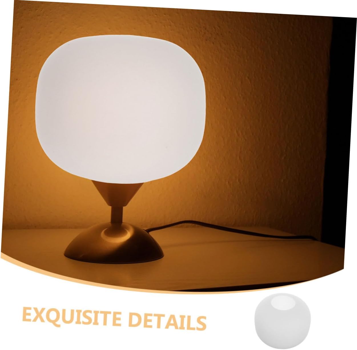 IMIKEYA Frosted Glass Sphere Lampshade Decorative Replacement for Table and Ceiling Lights Modern for Dormitory and Home Use Easy to Install Versatile Lighting