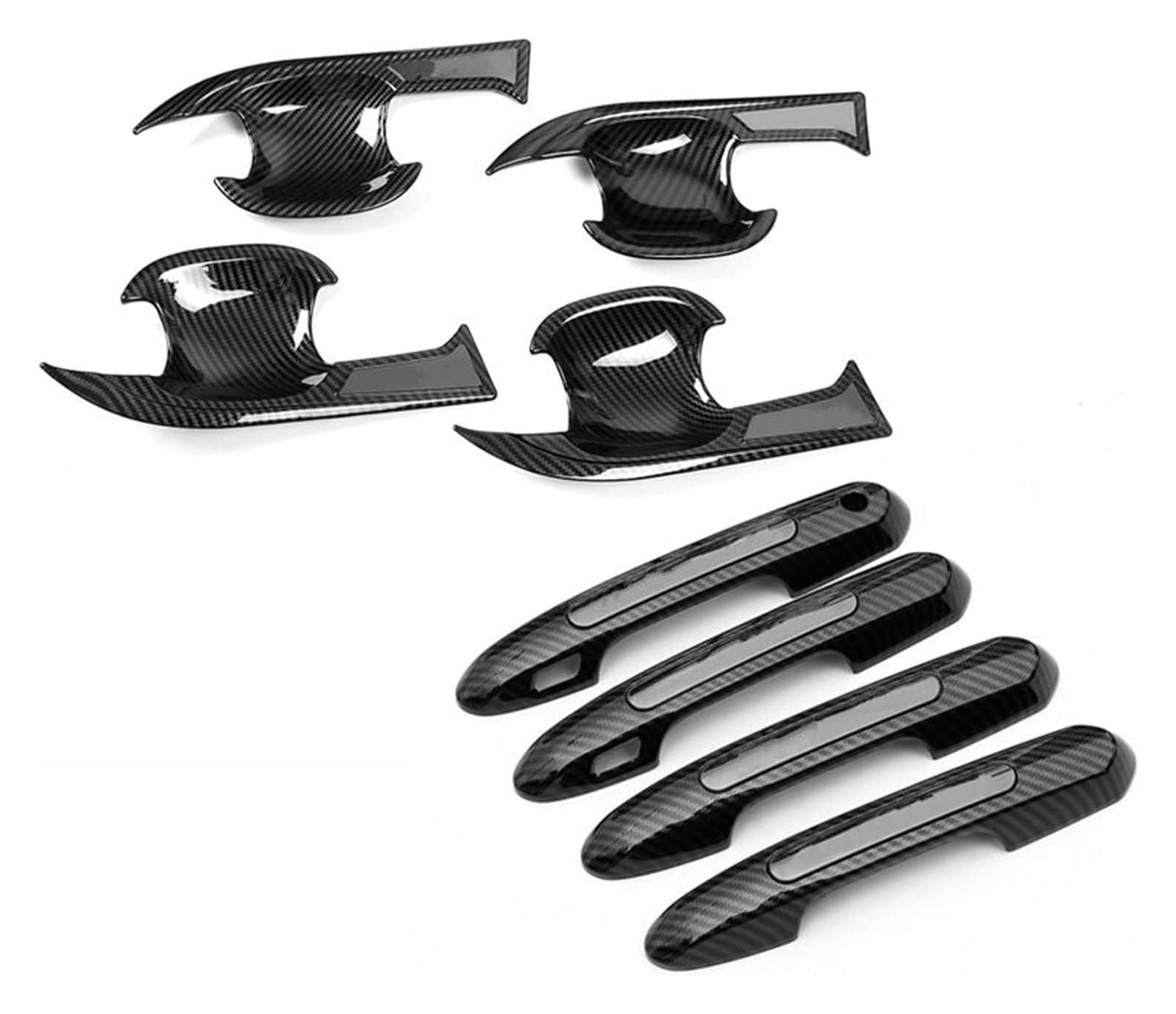 QWQTHGS Car Exterior Door Handle Cap for Toyota for RAV4 2020 2021 Exterior Door Handle Stickers Bowl Cover Trim(2)