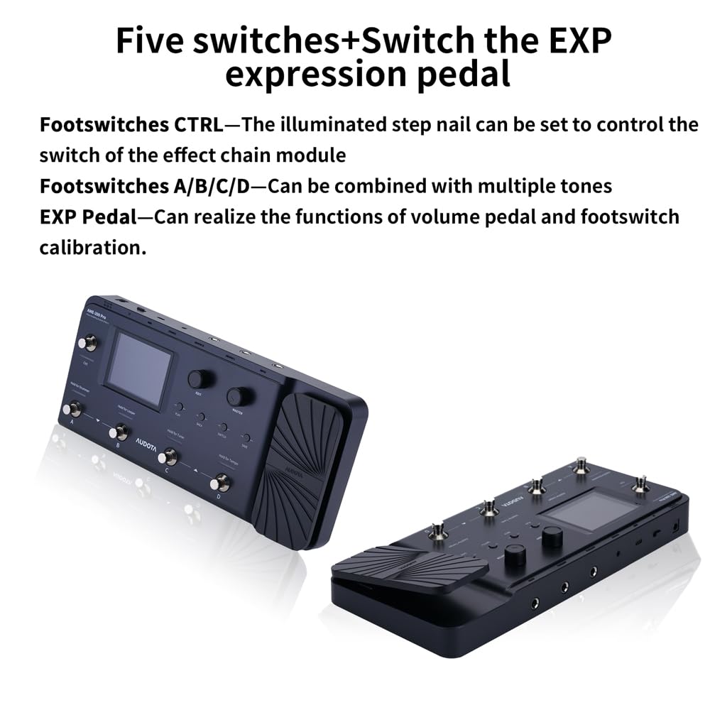 【最新】Audota Ame-200 Pro マルチエフェクター Amazon.com: AUDOTA AME-200 Pro Guitar Multi Effects