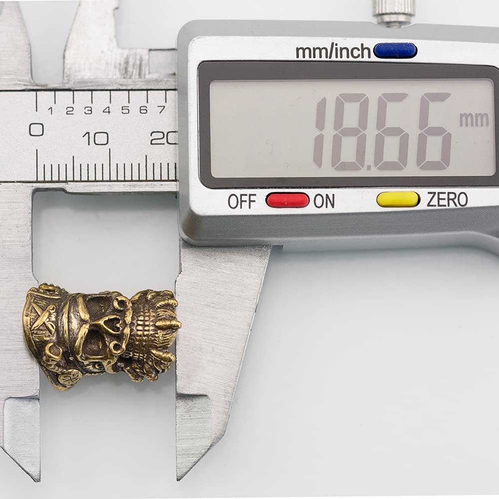 YIZITU Pendentif Unique En Perles Métalliques Pour Paracorde