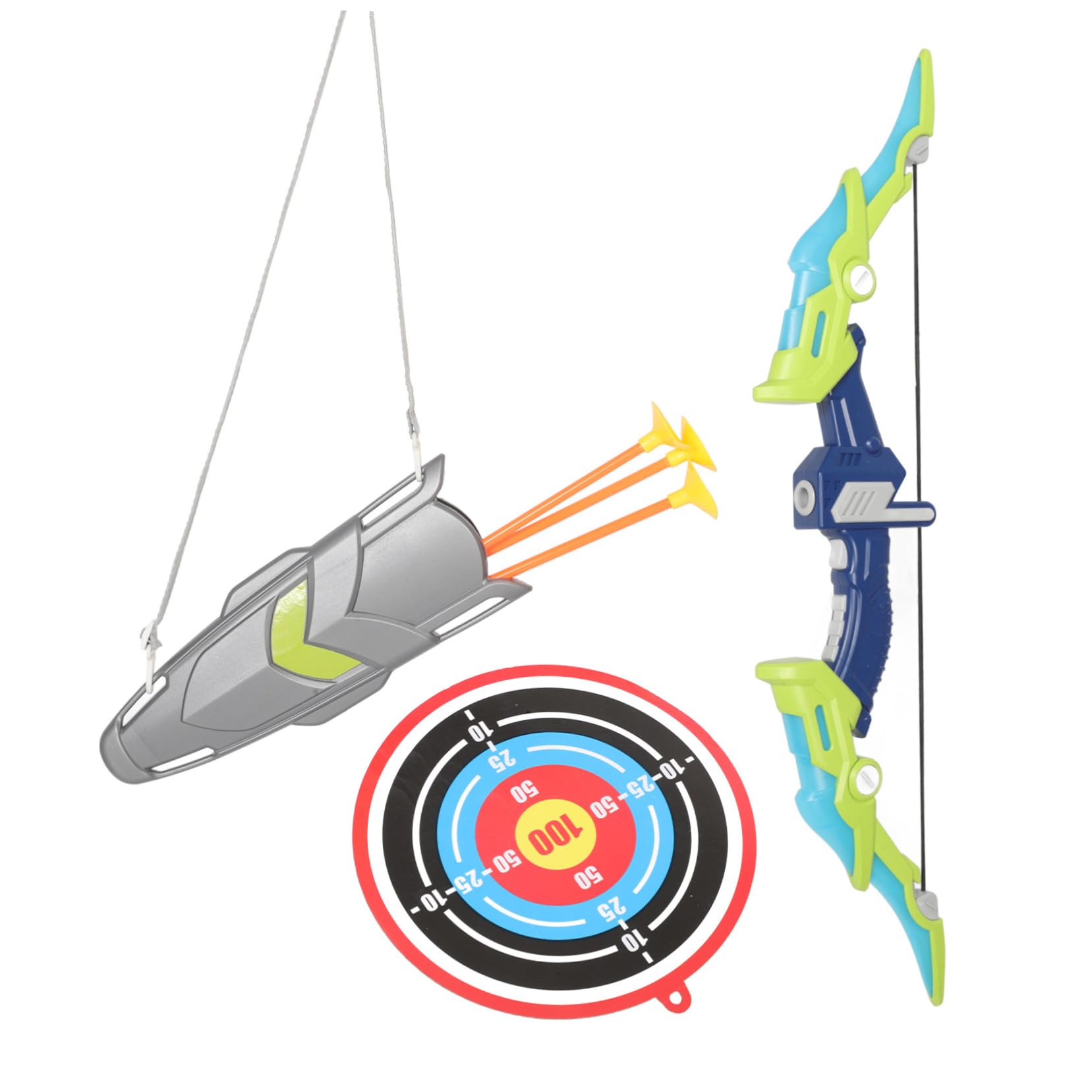Arco e Frecce Giocattolo per Bambini con Ventosa in Plastico | Kids Archery Entertainment, Kids Archery Games, Fun Archery Set, Decorazioni Scuola