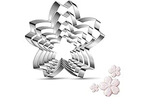 Cherry Blossom 5-Piece Flower Cookie Cutter Set