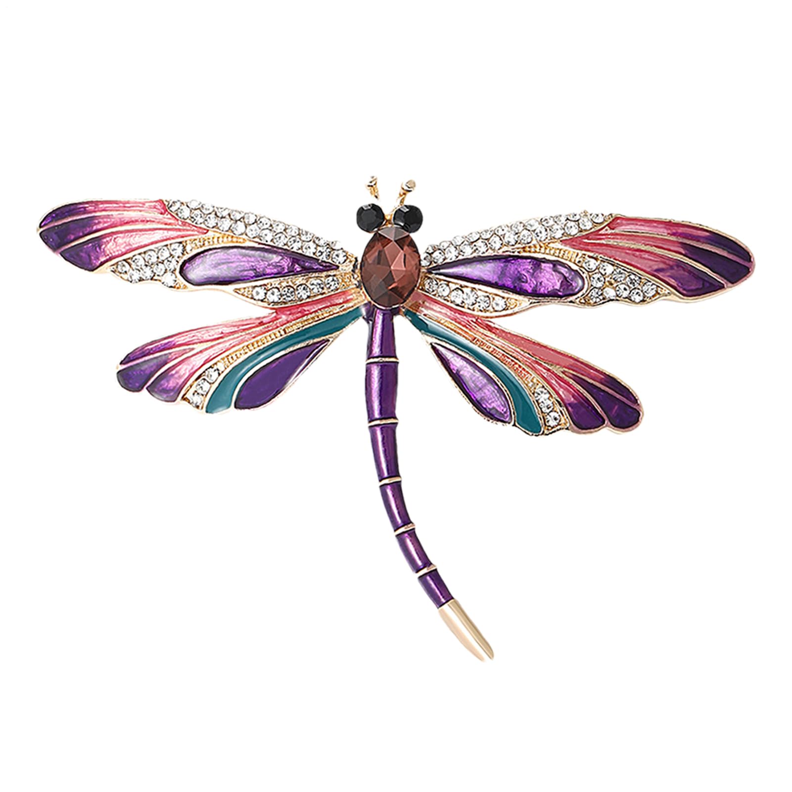 Broszka Ważka Szpilki Dla Kobiet, Stras Smok Fly Pins, Statement Animal Broszka, Ważka Biżuteria, Zwierzę Na Boże Narodzenie, Fly Smok Na urodziny, Walentynki, Rodzina